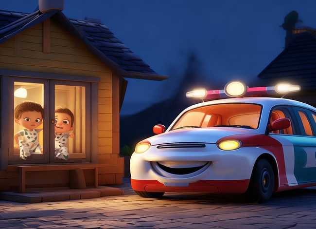 儿童有声故事警车的故事；警车的故事 幼儿睡前