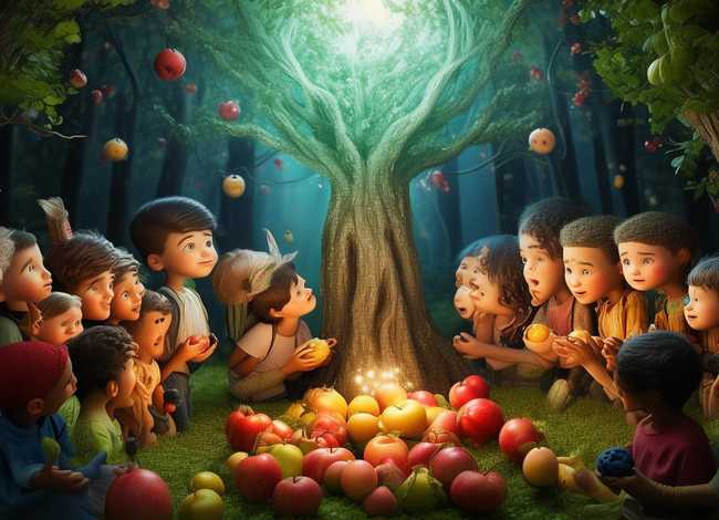 儿童故事水果的秘密，水果的秘密主题图片