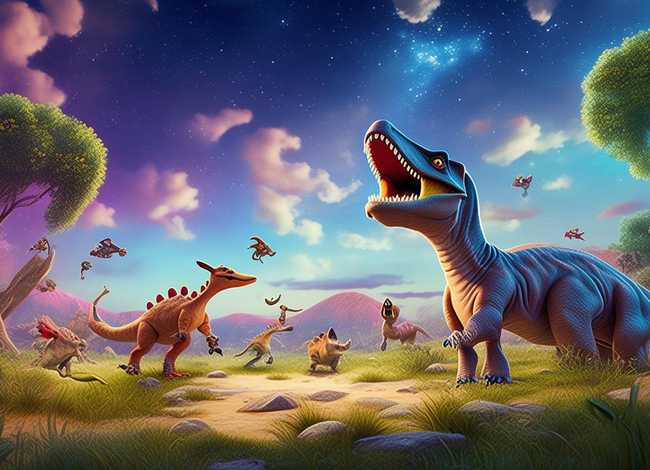 播放恐龙动画故事；播放恐龙动画故事的视频