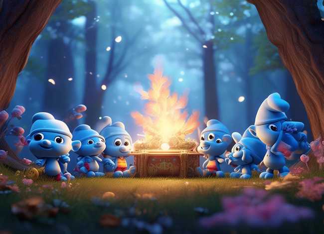 蓝精灵儿童故事大全（蓝精灵的故事在线收听儿歌）