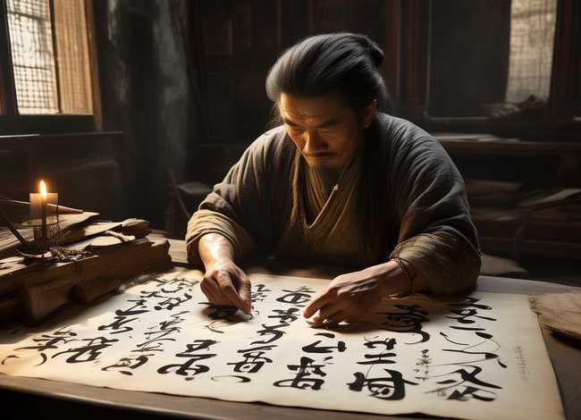 书法家的故事简短版 - 书法家的故事简短版画画