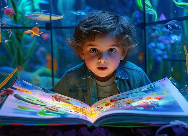 儿童故事海洋馆 海洋馆里的故事书籍