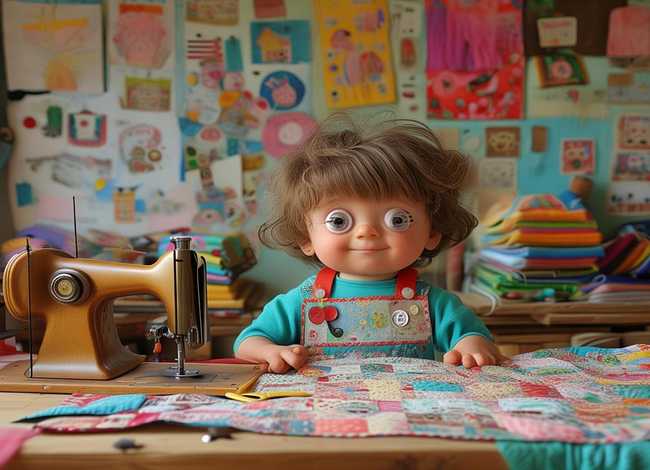 儿童故事裁缝图片，儿童裁缝图片