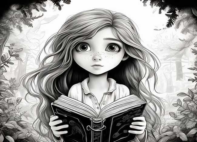 小女孩的故事的图片；小女孩的故事的图片简笔画