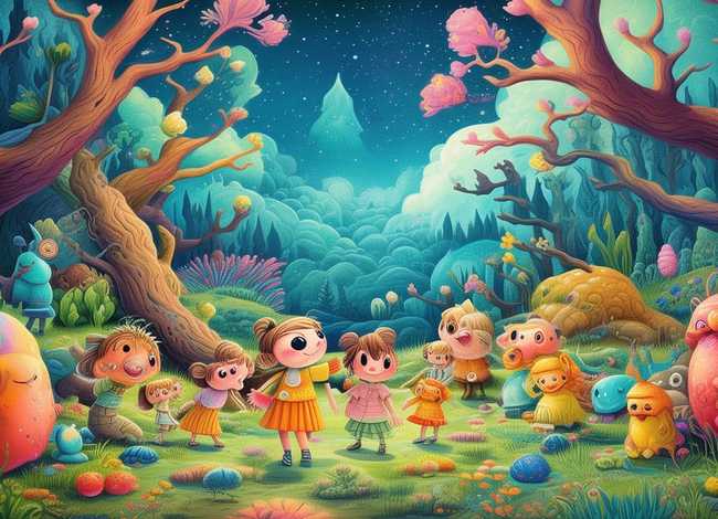 儿童版神话故事绘画、神话故事幼儿版