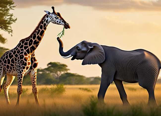 长颈鹿的故事、大象和长颈鹿的故事 长颈鹿的故事、大象和长颈鹿的故事