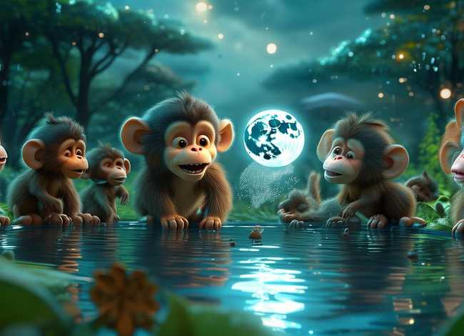 猴子捞月故事视频、猴子捞月故事视频 幼儿园 猴子捞月故事视频、猴子捞月故事视频 幼儿园