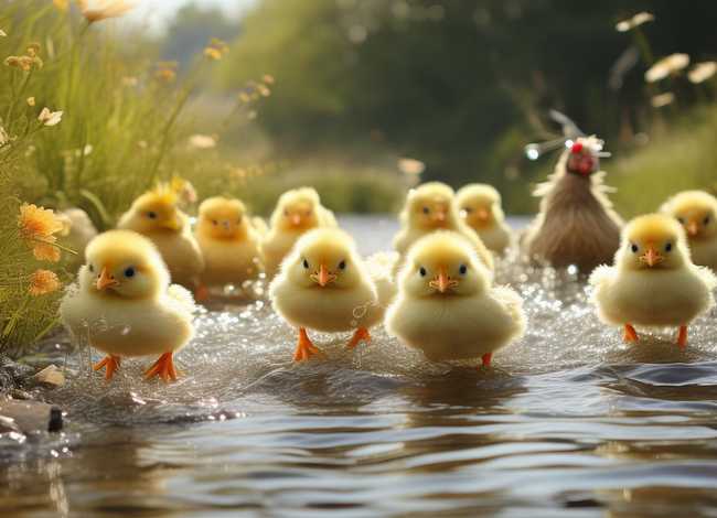 小鸡过河故事（小鸡过河故事讲解）