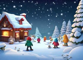 下雪故事儿童版、下雪的故事幼儿