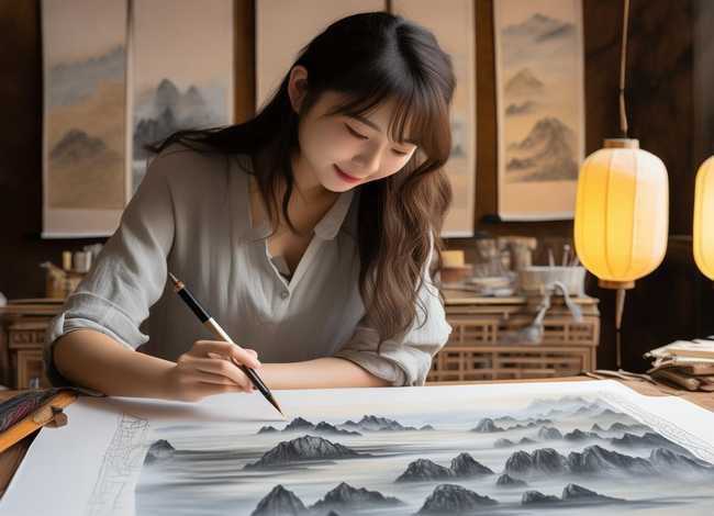 慧慧国画教学视频、王慧国画