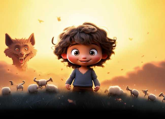 儿童讲故事3一5分钟狼来了 - 幼儿故事视频 狼来了 三分钟