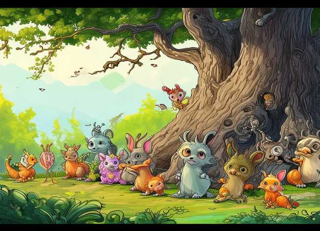 中国古代寓言故事儿童画 - 中国古代寓言故事配画