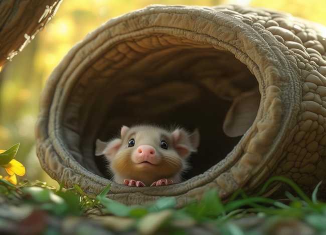 儿童故事小老鼠钻进大象鼻子，小老鼠钻进大象的鼻子故事