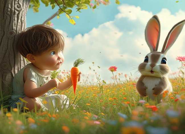 儿童故事守株待兔的故事 幼儿故事守株待兔的故事