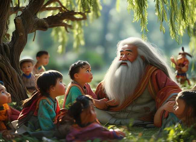 庄子的故事儿童版、庄子的寓言故事小动画