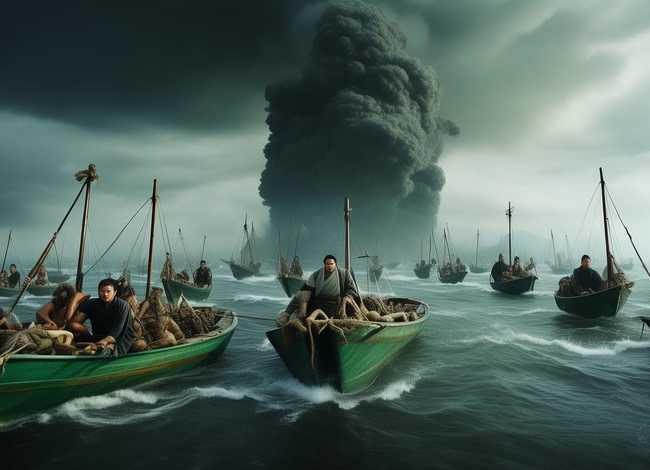 草船借箭故事ppt，草船借箭故事配图