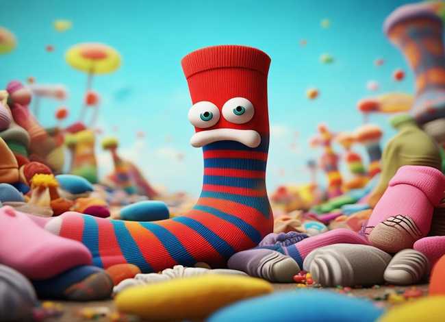 袜子故事绘本 - 绘本故事袜子怪找袜子