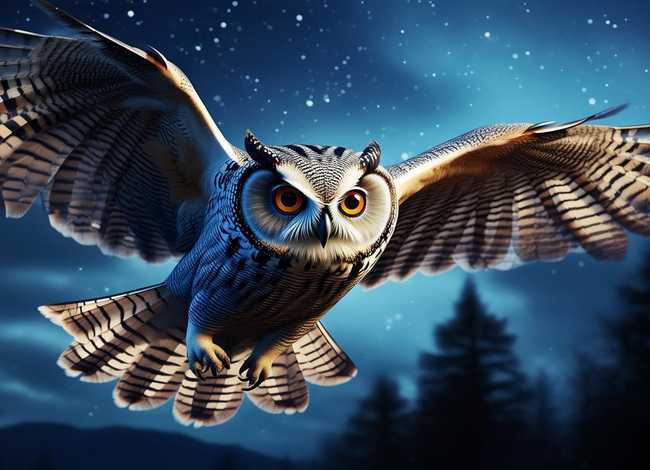 儿童故事猫头鹰的夜间飞行；猫头鹰夜间飞行的原理