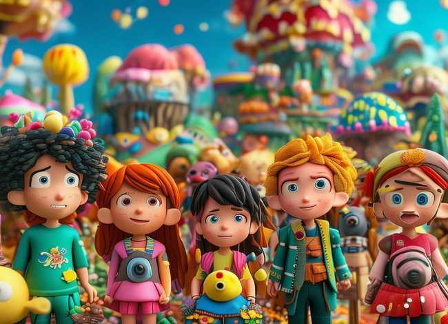 儿童故事无屏幕动画、少儿动画故事视频