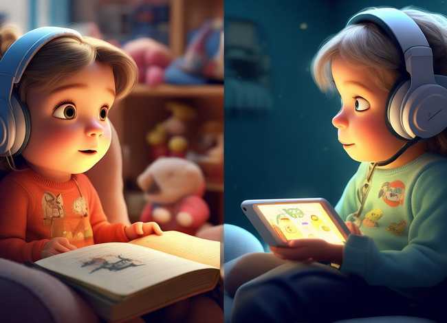 儿童听故事书和看故事书的区别 - 孩子读故事书和听故事的区别