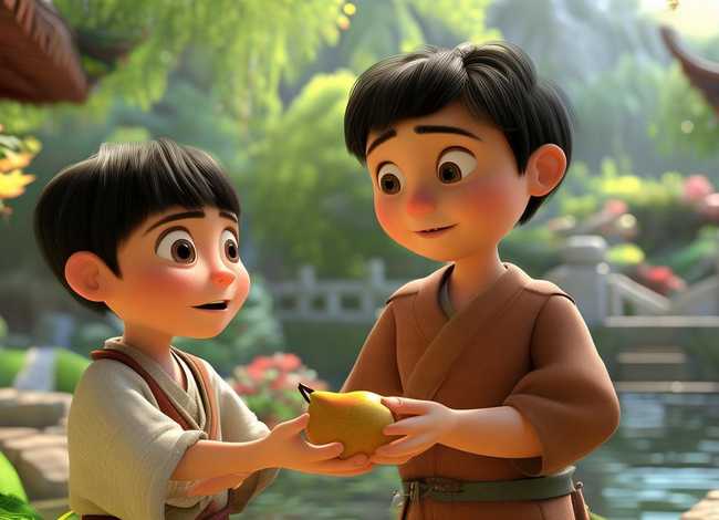 孔融让梨的故事动画（孔融让梨的故事动画视频）