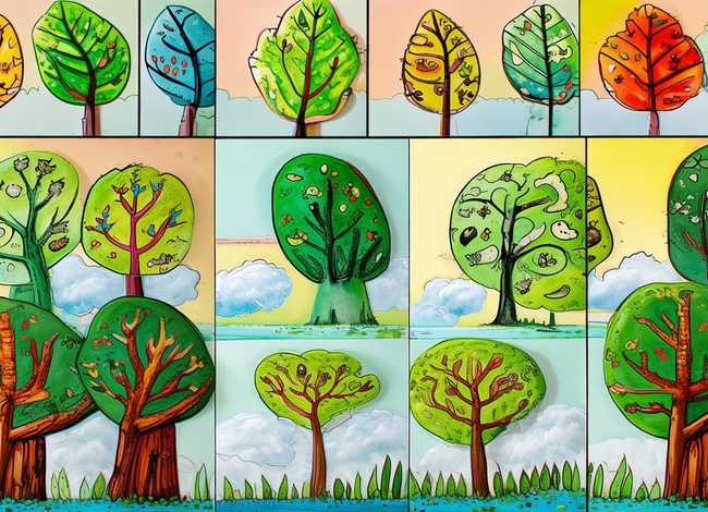 树叶幼儿故事贴画，树叶幼儿故事贴画大全