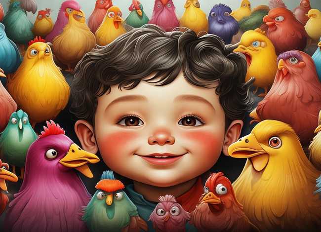 小鸡儿童画图片，小鸡儿童画图片大全可爱