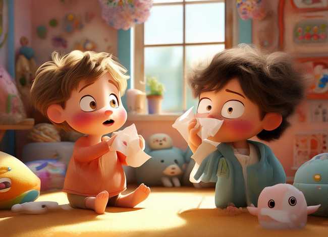 关于咳嗽打喷嚏的儿童故事（关于咳嗽打喷嚏的绘本）