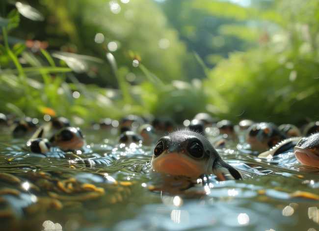 小蝌蚪找妈妈故事图片、小蝌蚪找妈妈故事图片配图