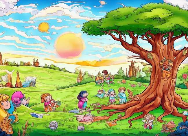 神话为主题的儿童画；神话为主题的儿童画怎么画