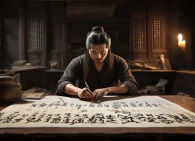 书法家的故事简短版 - 书法家的故事简短版画画