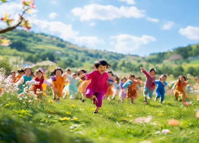 儿童舞蹈我们去春游、儿歌我们去春游