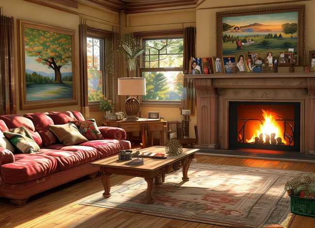 家的故事主题绘画，家的故事主题绘画图片