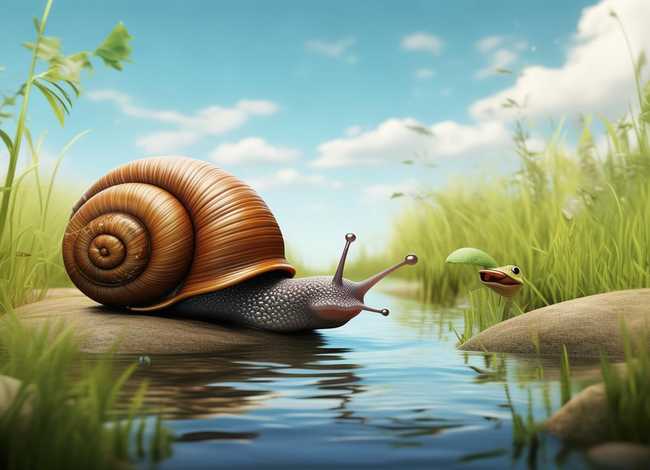 儿童故事小蜗牛过河 - 小蜗牛过河的故事