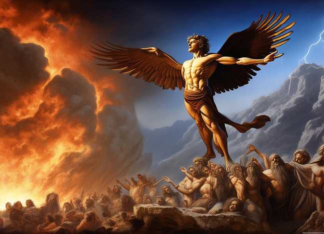 普罗米修斯故事的起因，普罗米修斯故事的起因经过结果是什么分别对应哪些段落