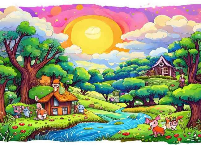 水彩画绘本故事 - 水彩画绘本故事图片