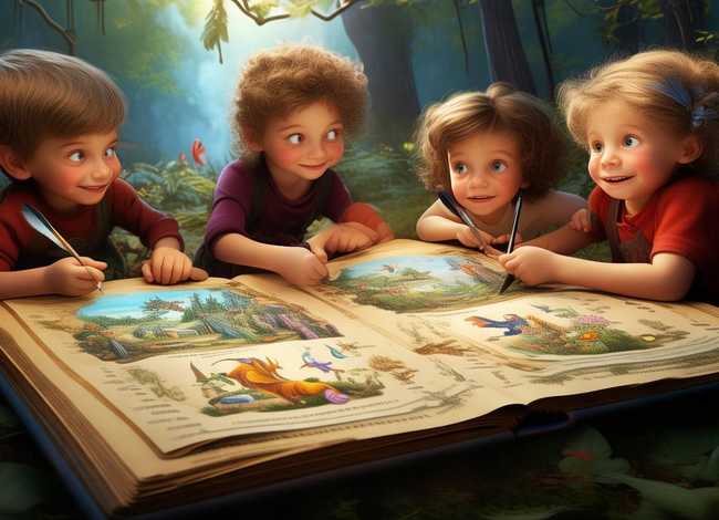 编童话故事四年级美术 四年级创编童话故事