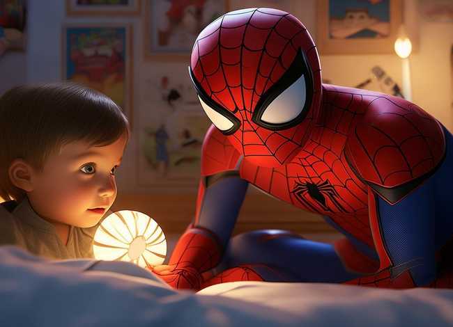 儿童故事蜘蛛侠睡前故事 - 蜘蛛侠睡前故事文字