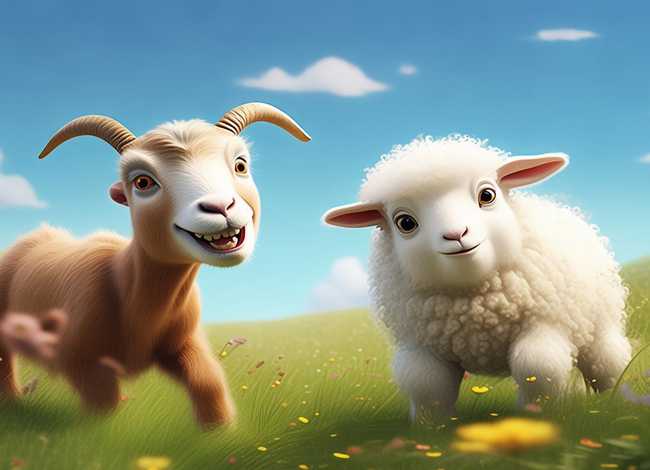 儿童故事山羊和绵羊（山羊和绵羊的故事视频）