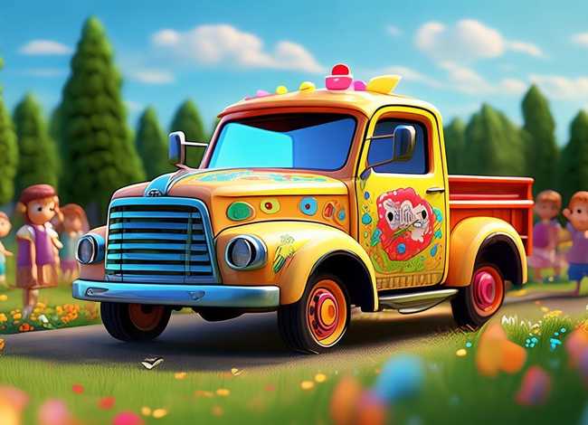 儿童卡车动画视频 - 儿童卡车动画片