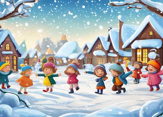 幼儿故事下雪啦，幼儿故事下雪啦图片