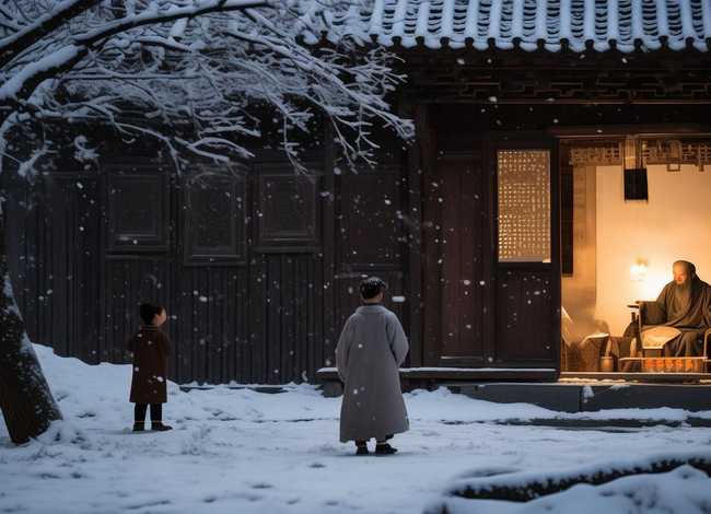 程门立雪故事50（程门立雪故事50到100字百度作文）