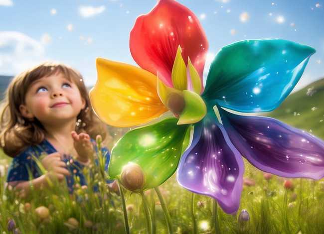 七色花儿童故事全集英文版、七色花故事英语版