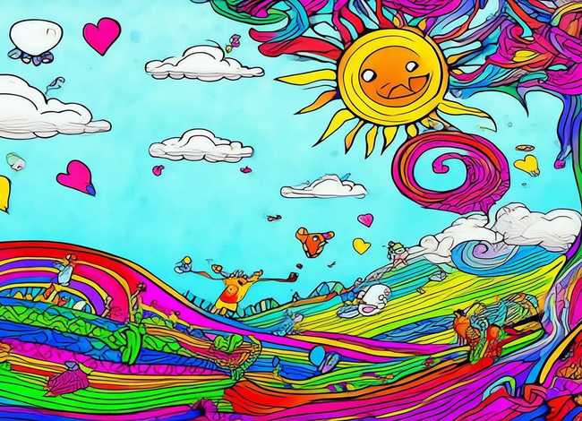 线描儿童画创意，线描儿童画创意作品