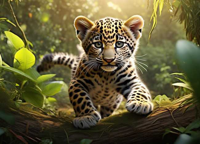 豹子的小故事 - 关于小豹子的有趣故事