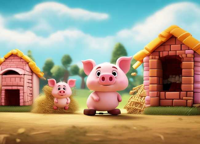 小儿故事视频三只小猪；幼儿讲故事三只小猪视频