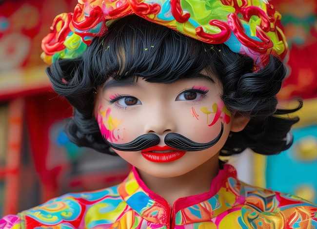 儿童戏曲妆容 - 儿童戏曲妆容简单