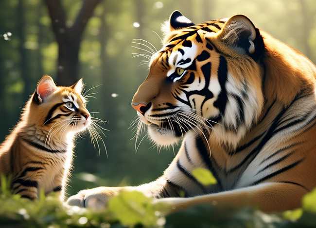 儿童故事老虎和猫的读后感（小猫和老虎的寓言故事读后感悟）