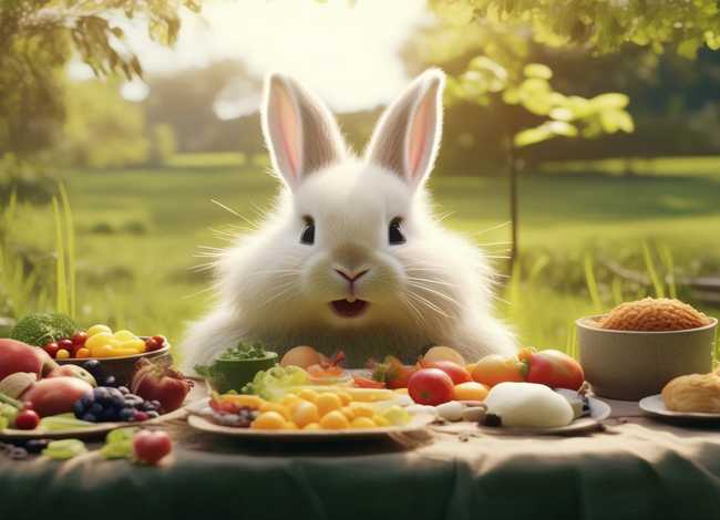 挑食的小白兔故事，挑食的小白兔故事图片