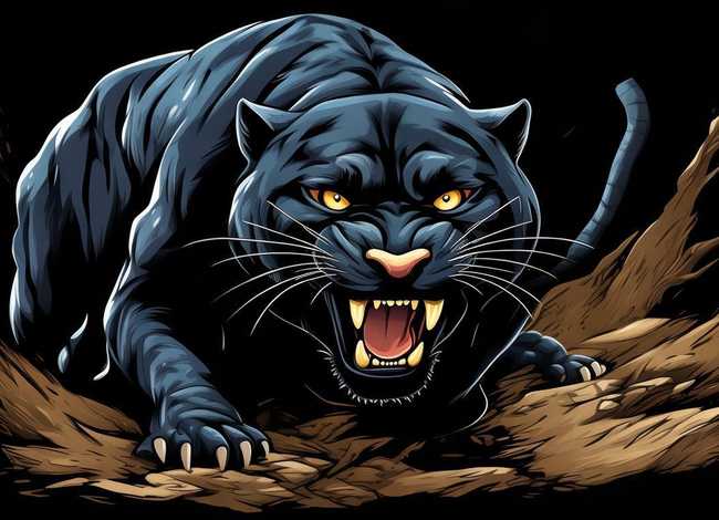 豹的简笔画凶残霸气 - 豹的简笔画凶残霸气图片